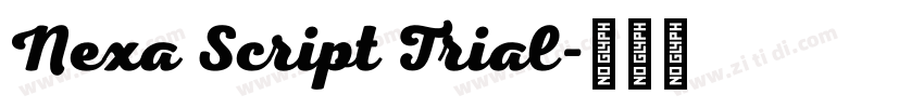 Nexa Script Trial字体转换